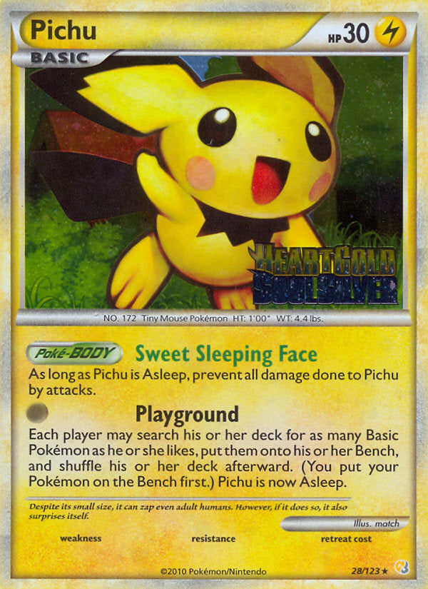 HeartGold SoulSilver Pichu #28 HGSS Promo